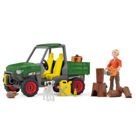 Schleich Granjero Con Vehículo De Schleich