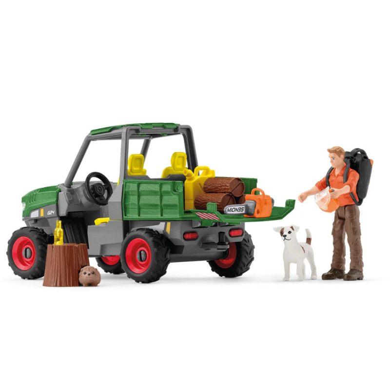 Schleich Granjero Con Vehículo