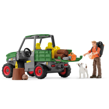 Schleich Granjero Con Vehículo