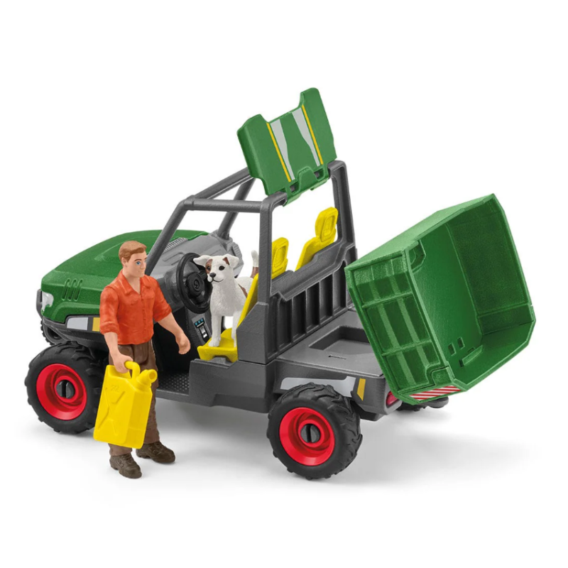 Schleich Granjero Con Vehículo