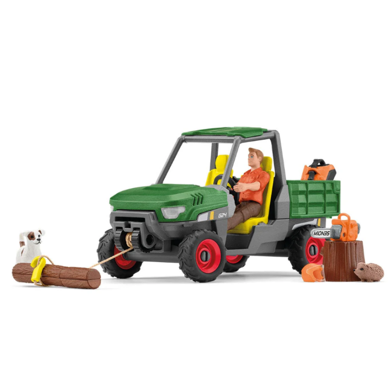 Schleich Granjero Con Vehículo