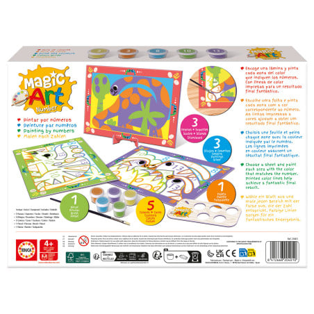 Magic Art Number +4 Dinosaurios