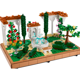 LEGO Icons Jardín Con Fuente De LEGO 2