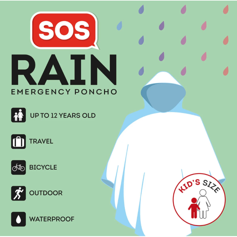 Poncho Impermeable Infantil Legami