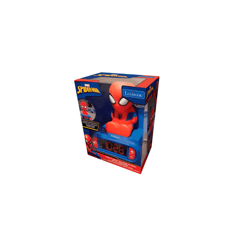 Despertador Digital 3D Con Luz Y Efectos Sonoros De Spider-Man
