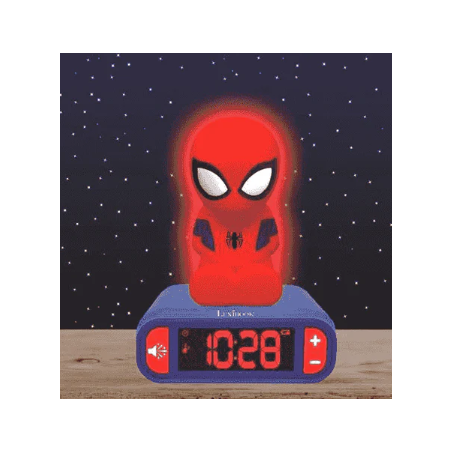 Despertador Digital 3D Con Luz Y Efectos Sonoros De Spider-Man