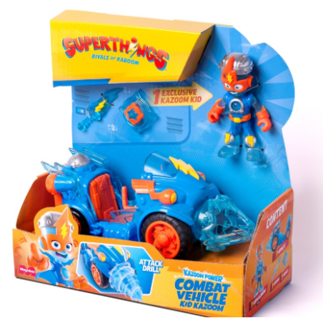 Superthings Vehículo Combate Kid Kazoom Surtido