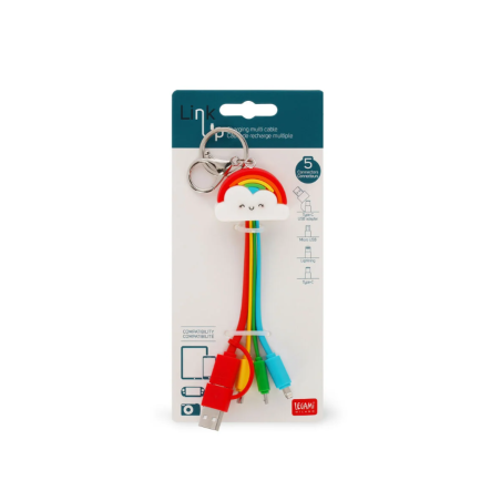 Cable de Carga Múltiple Arcoiris Legami