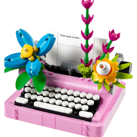 LEGO Creator Máquina De Escribir Con Flores De LEGO 2