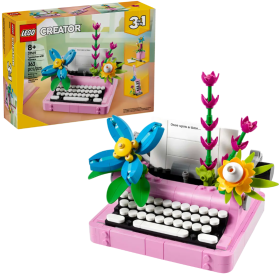 LEGO Creator Máquina De Escribir Con Flores De LEGO