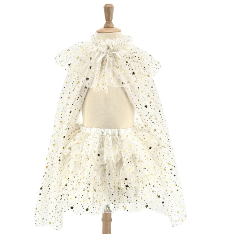 Set De Tutú Y Capa Blanco De Labay