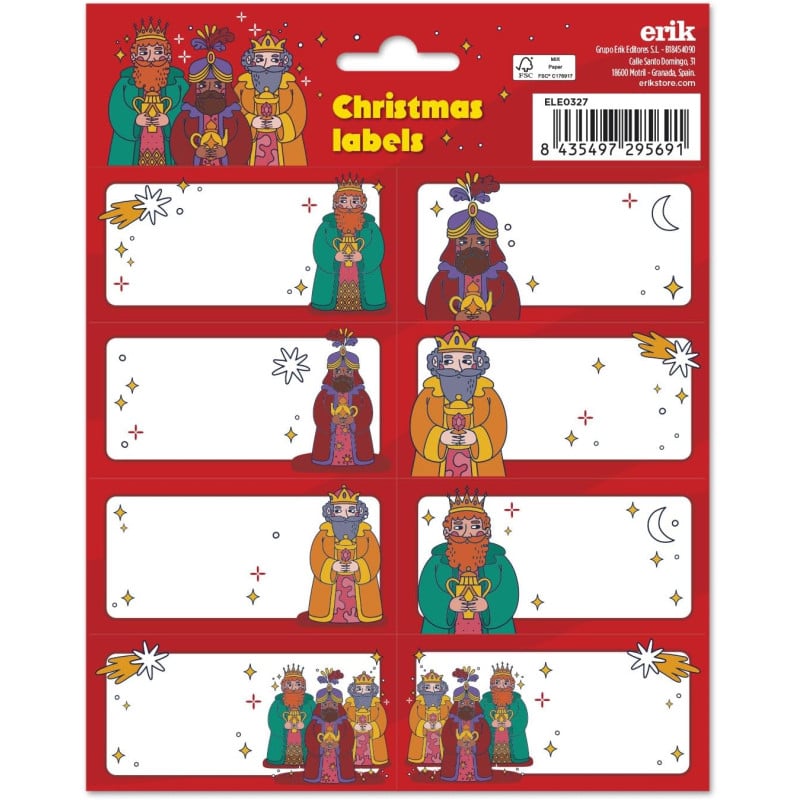 Etiquetas Adhesivas Navidad Día de Reyes