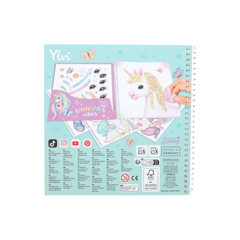Ylvi Create Your Special Unicornio Dress Me Up