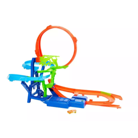 Hot Wheels Pista de Acrobacias Choque en el Aire 2