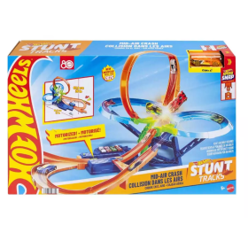 Hot Wheels Pista de Acrobacias Choque en el Aire