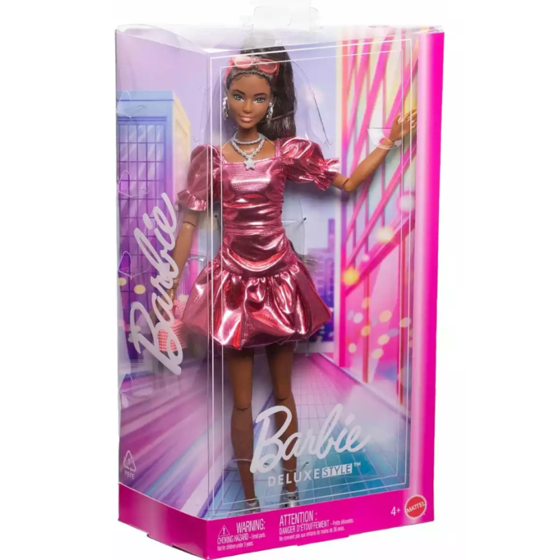 Barbie Deluxe Vestido Metálico Burbujas