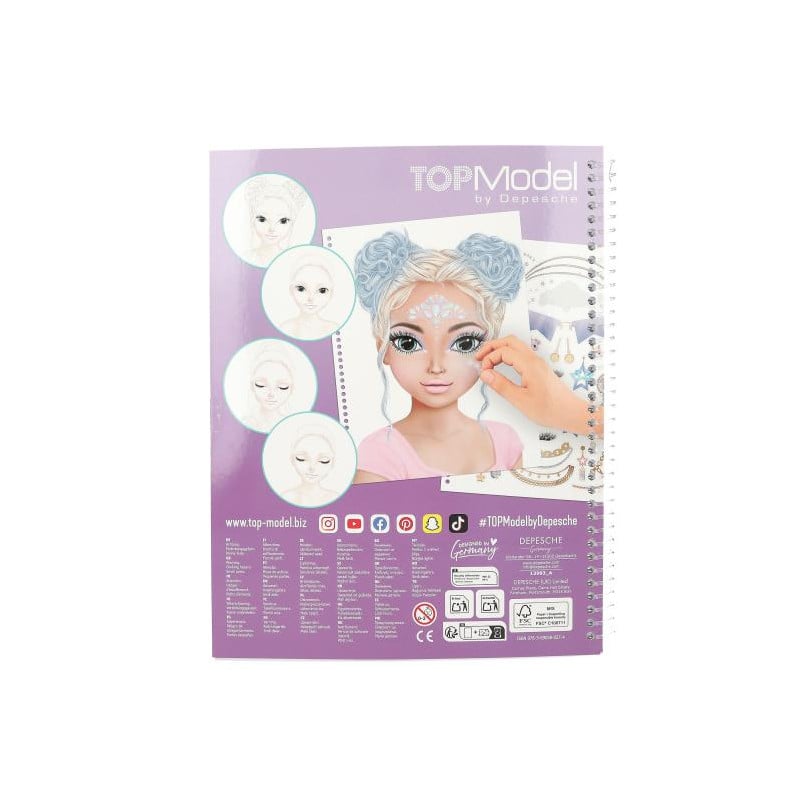 TopModel Make Up Cuaderno Para Colorear