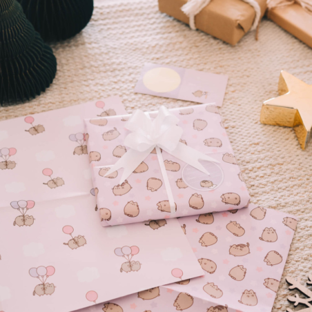 Set Papel Regalo Pusheen