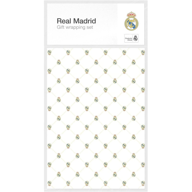 Set Papel Regalo Real Madrid