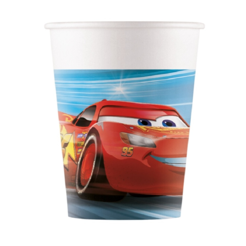 Vasos Papel Cars 200 Ml De Liragram