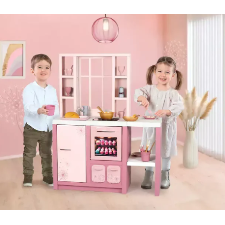 Cocina Loft Rosa Electrónica Smoby