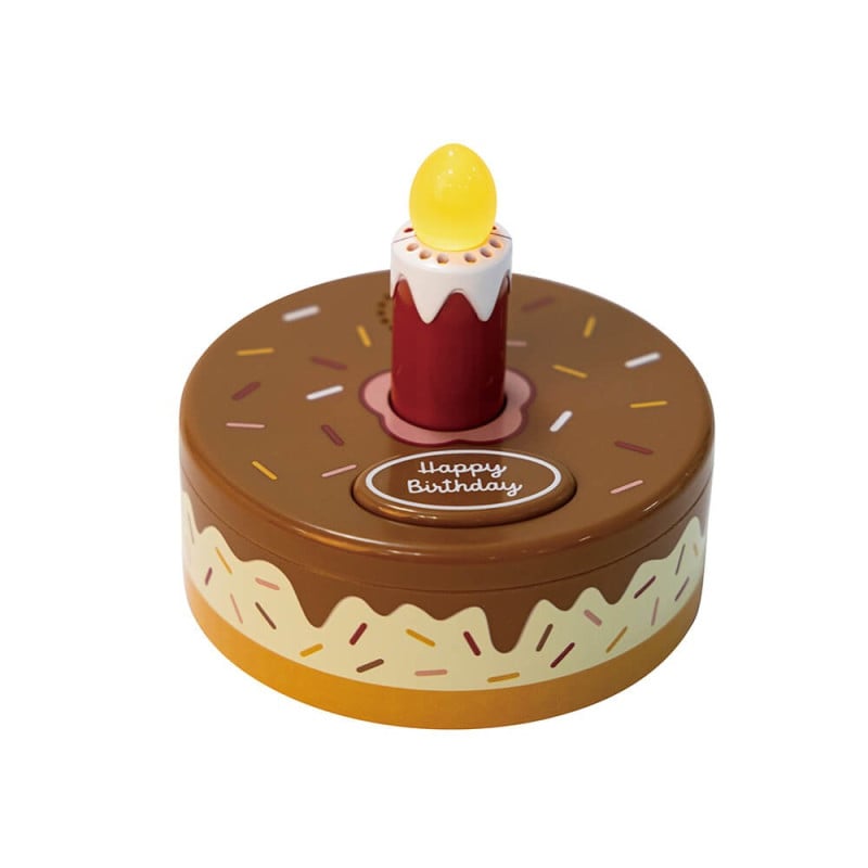 Eurekakids Pastel Cumpleaños De Madera Con Luz Y Sonido