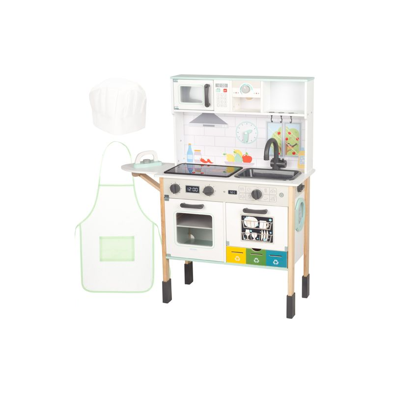 Cocina Eléctrica De Madera WOOMAX Con Lavadora