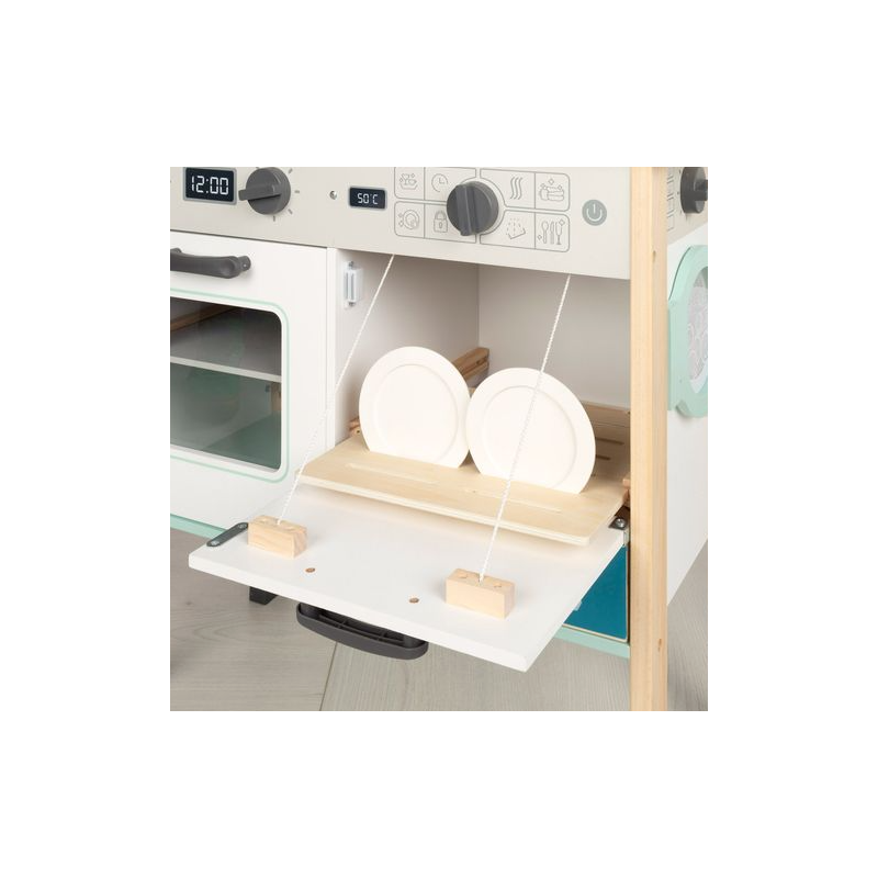 Cocina Eléctrica De Madera WOOMAX Con Lavadora