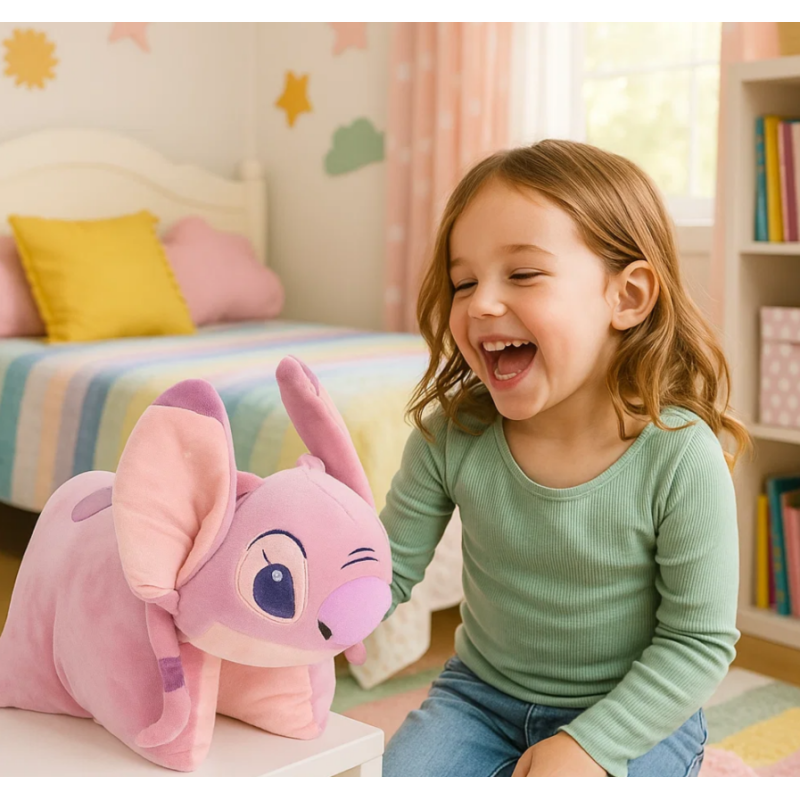 Lilo & Stitch Almohada Peluche Angel 2 en 1