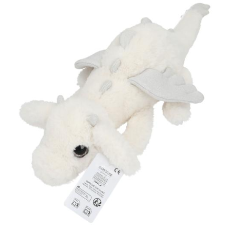 TopModel Dragón Peluche Blanco