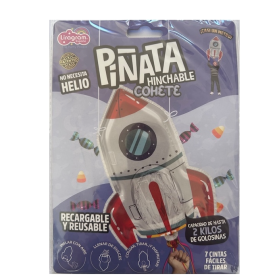 Piñata Globo Hinchable Cohete De Fiesta Y Cumpleaños 2