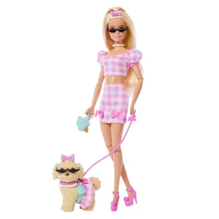Barbie Twinning Looks Con Perrito Y Accesorios