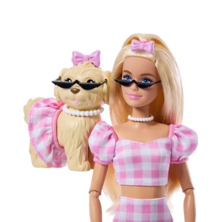 Barbie Twinning Looks Con Perrito Y Accesorios