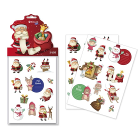 Pegatinas Navidad Papá Noel