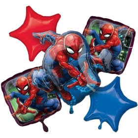 Ramo de Globos Metalizados Spiderman