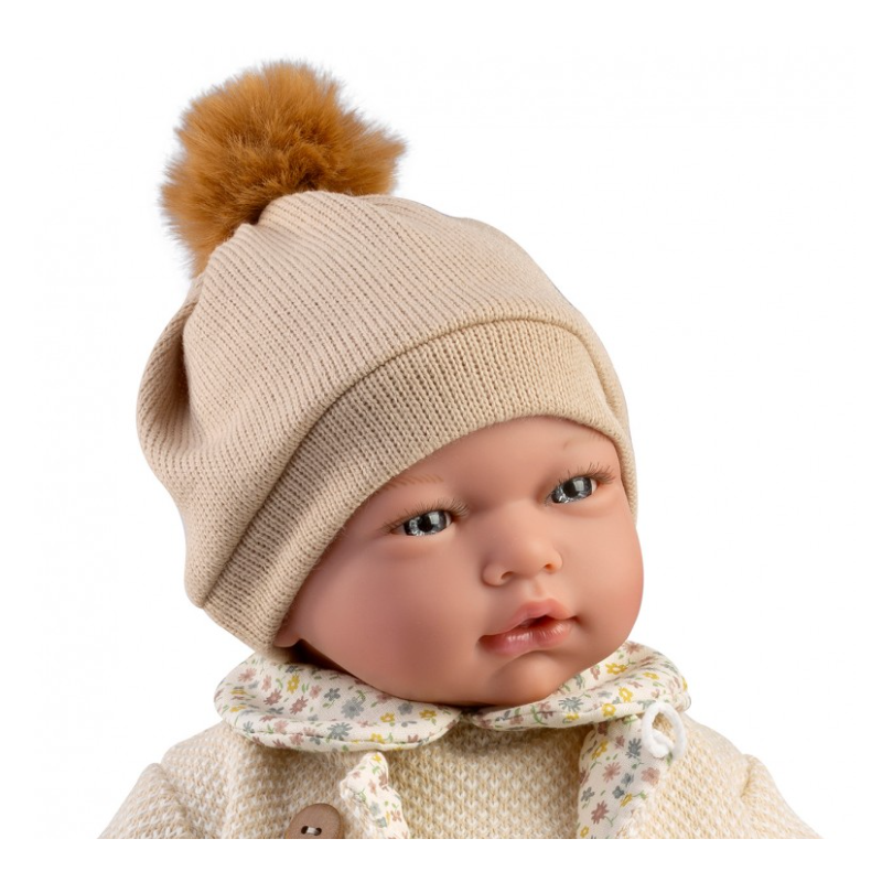 Muñeca Con Peso Cris, Pelele Flores