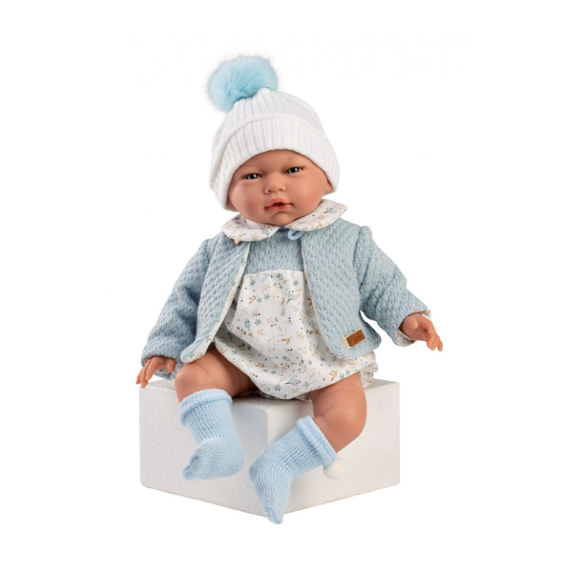 Muñeca Con Peso Julen, Pelele Azul