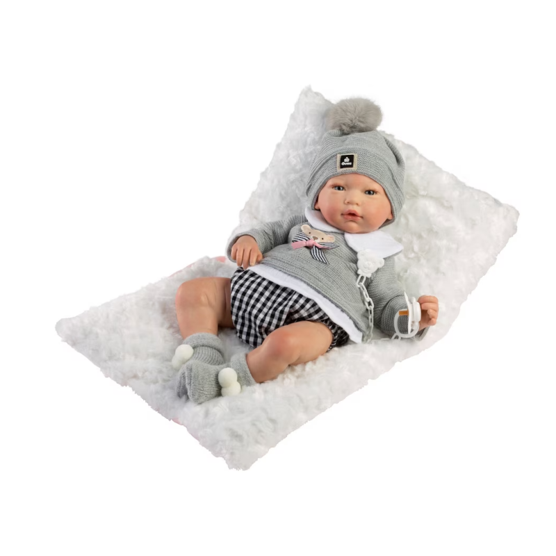 Reborn Álex Jersey Gris Y Pololo Gris