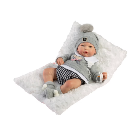 Reborn Álex Jersey Gris Y Pololo Gris