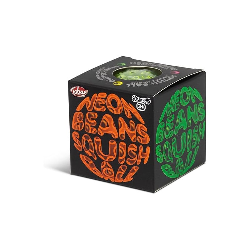 Scrunchems Pelota Squishy Neón Beans