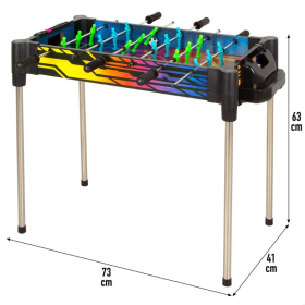 Mesa Futbolín Y Air Hockey Neon 2 En 1 Reversible