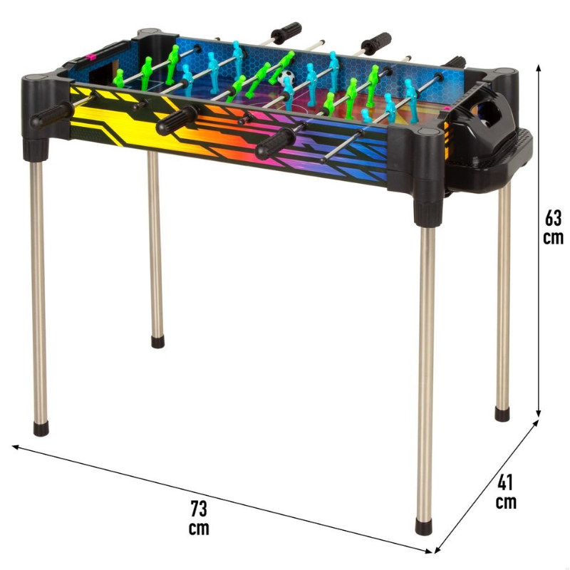 Mesa Futbolín Y Air Hockey Neon 2 En 1 Reversible