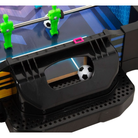 Mesa Futbolín Y Air Hockey Neon 2 En 1 Reversible