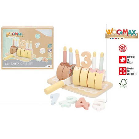 Woomax Set Tarta De Madera +24M