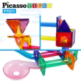 Picasso Tiles Circuito De Canicas Magnéticas 71 Piezas 2