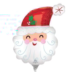 Globo Mini Cabeza Papá Noel