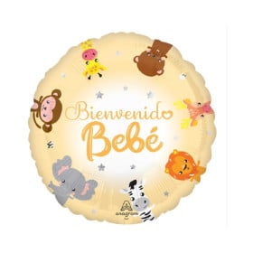 Globo Bienvenido Bebé Animales