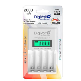 Cargador De Pilas Rápido Recargable