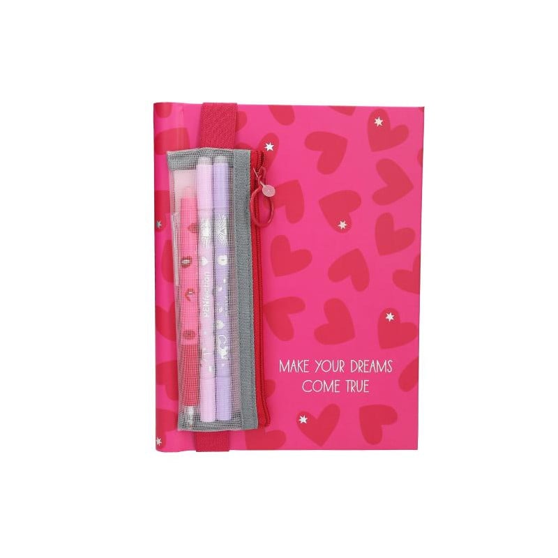 PENfection Set Libreta Con Bolígrafos Corazones
