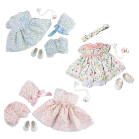 Vestido Muñeca Bebé Rosa 46 Cm 2